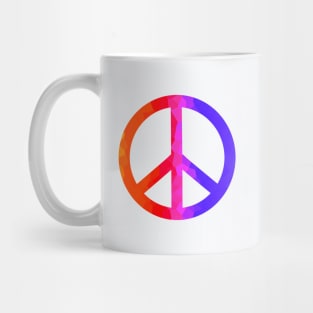 Abstract Retro Peace Sign Mug